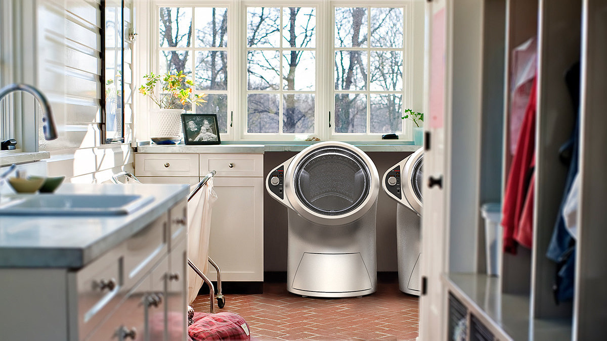 white，Teddy Atuluku，Washing machine，Tilted  Laundry，