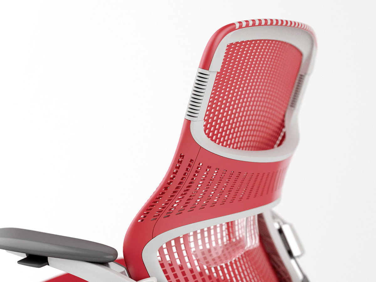 chair，Andrew Jackson，Pink，CAD modeling，Render，Knoll，