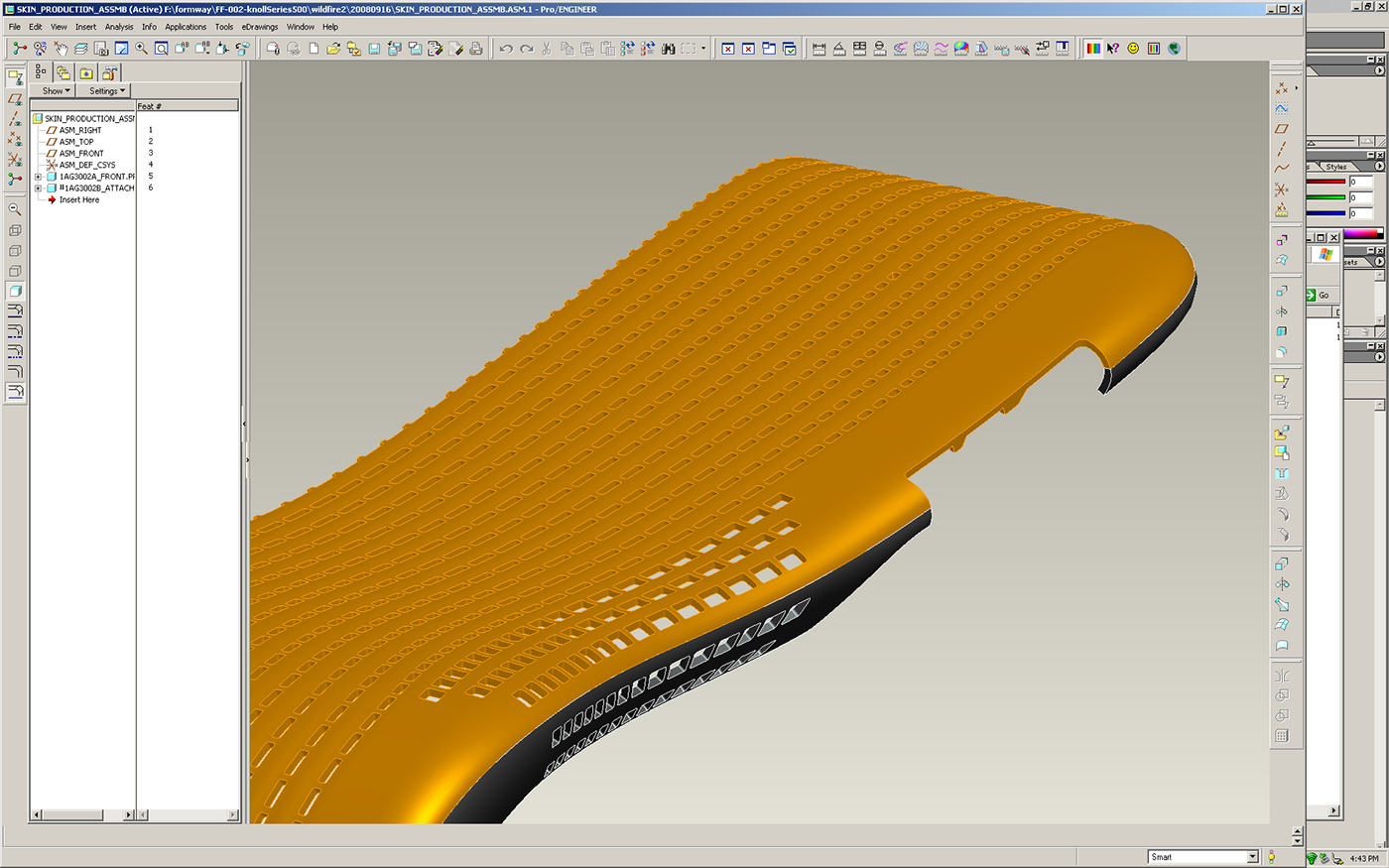 chair，Andrew Jackson，Pink，CAD modeling，Render，Knoll，