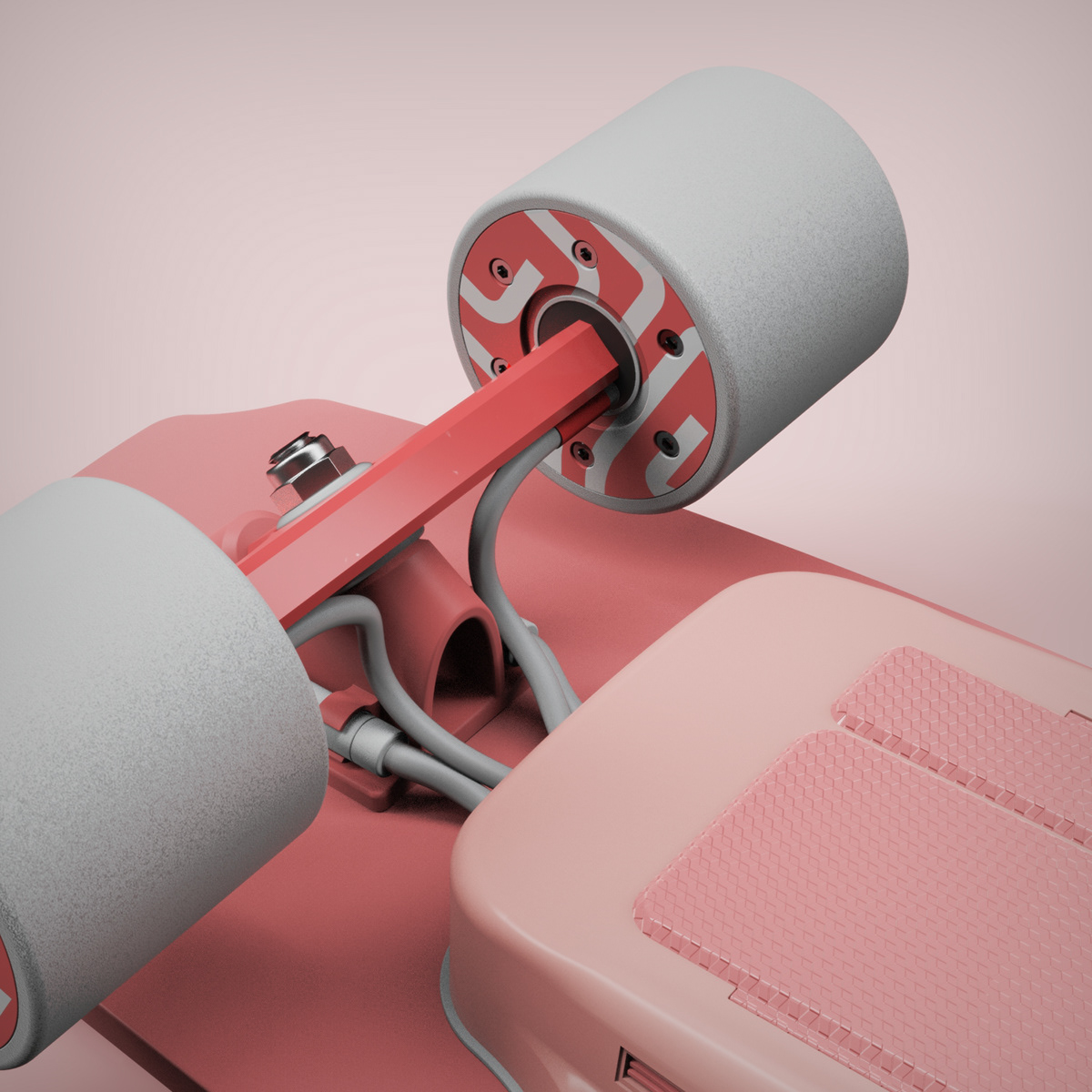 Electric skateboard，breeze，TACK MIN KIM，Pink，