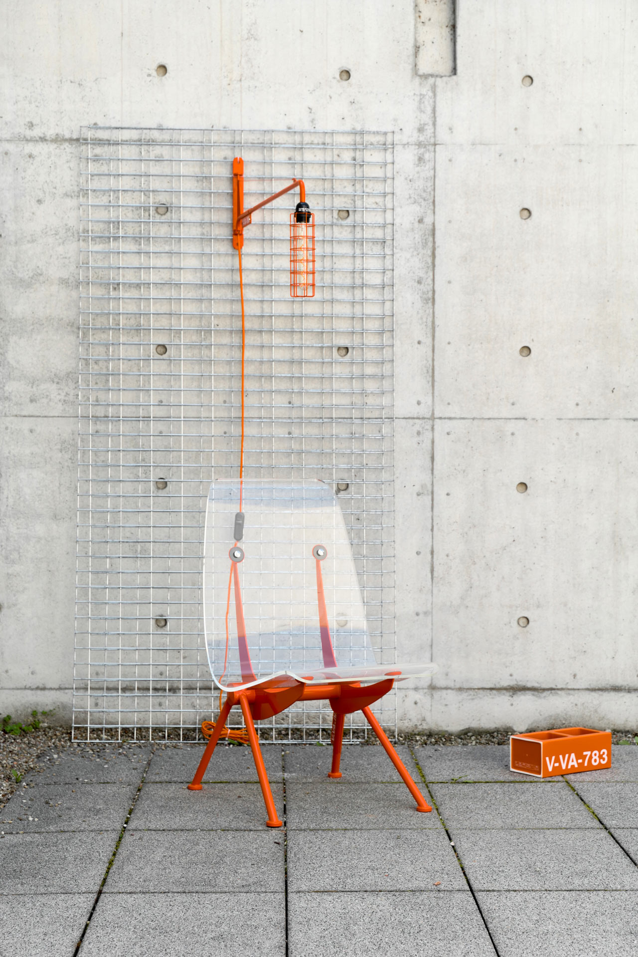 Wall lamp，block，Armchair，orange，Abloh，