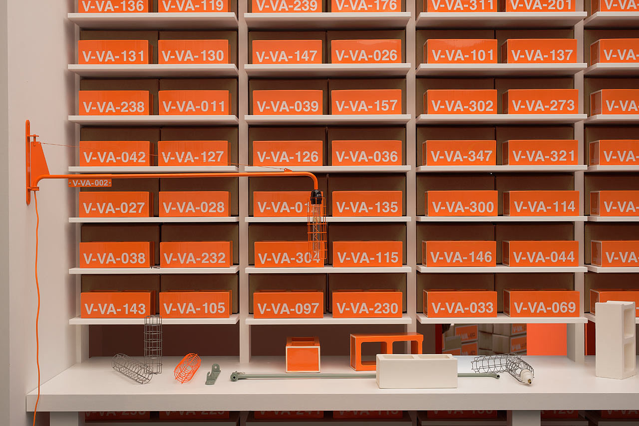 Wall lamp，block，Armchair，orange，Abloh，