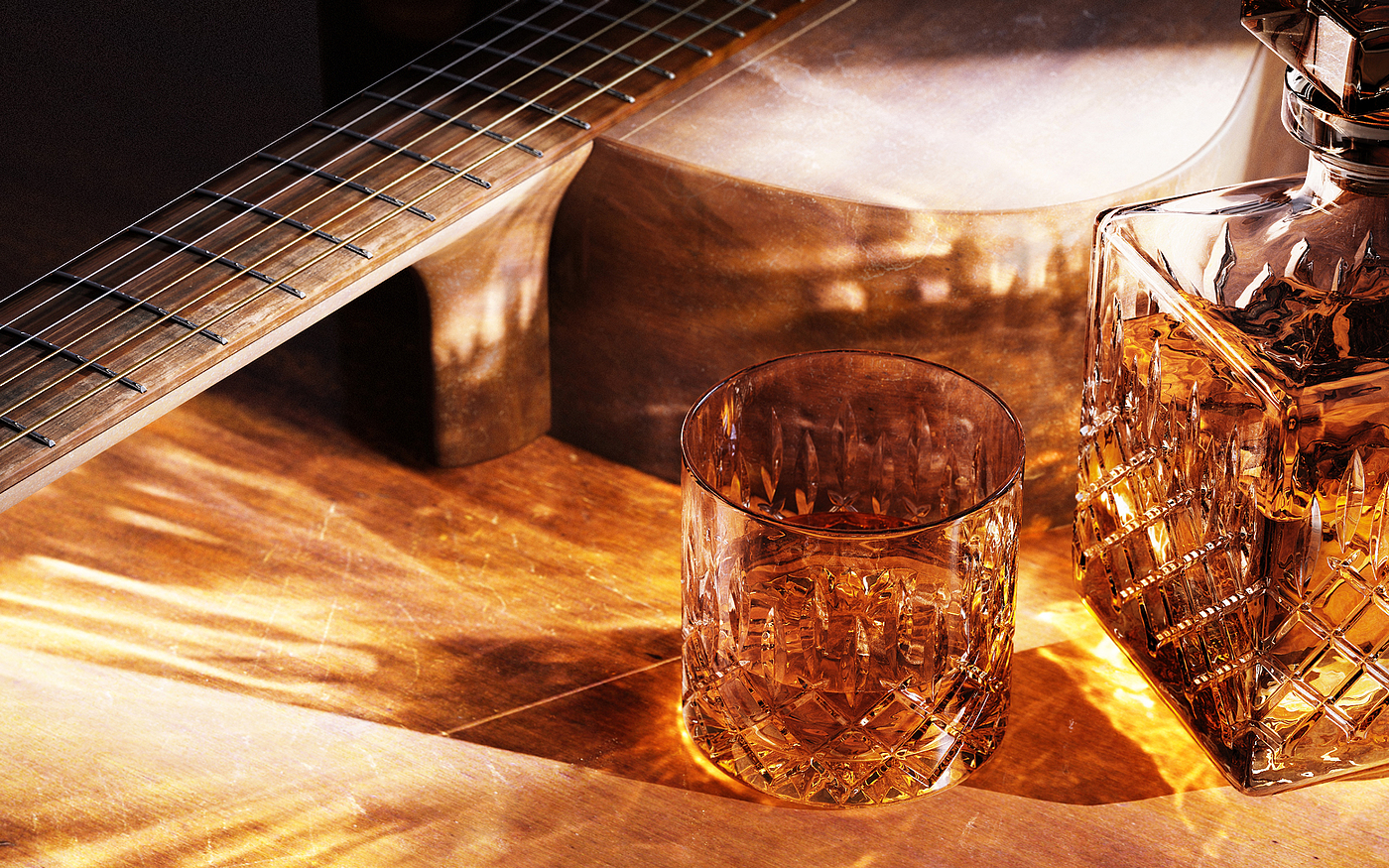 Product rendering，guitar，keyshot，