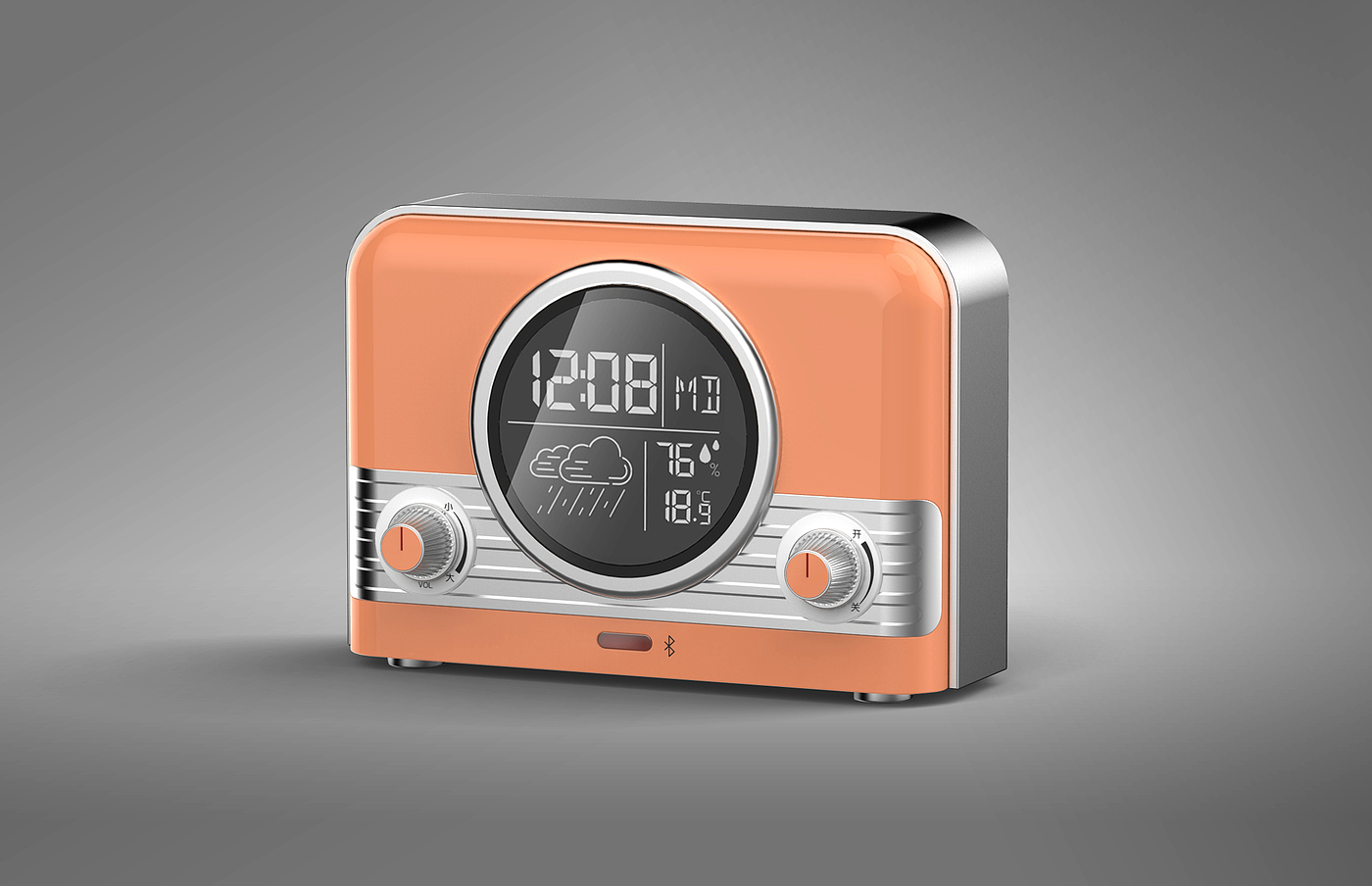 Fuzhou industrial design，Bluetooth Speaker ，Clock，radio，