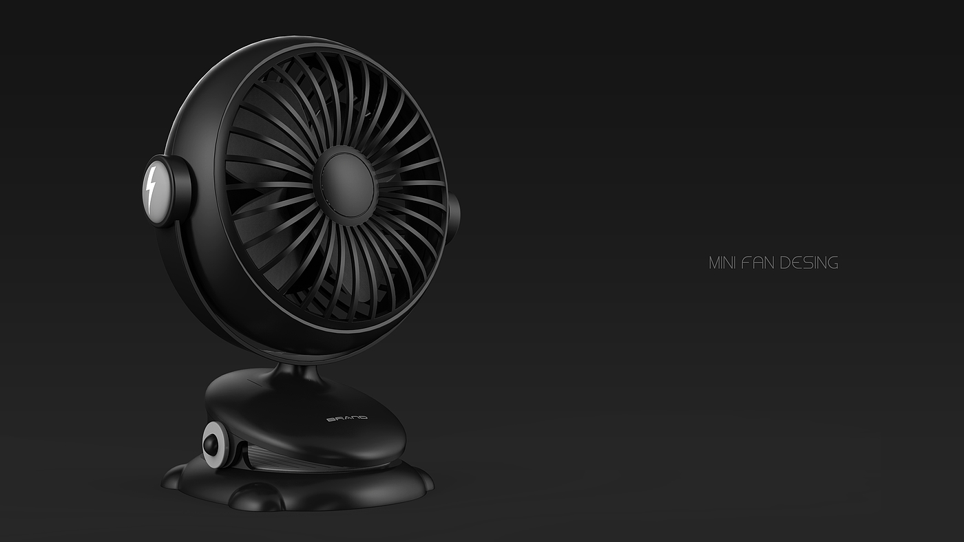 industrial design，Clip small fan，