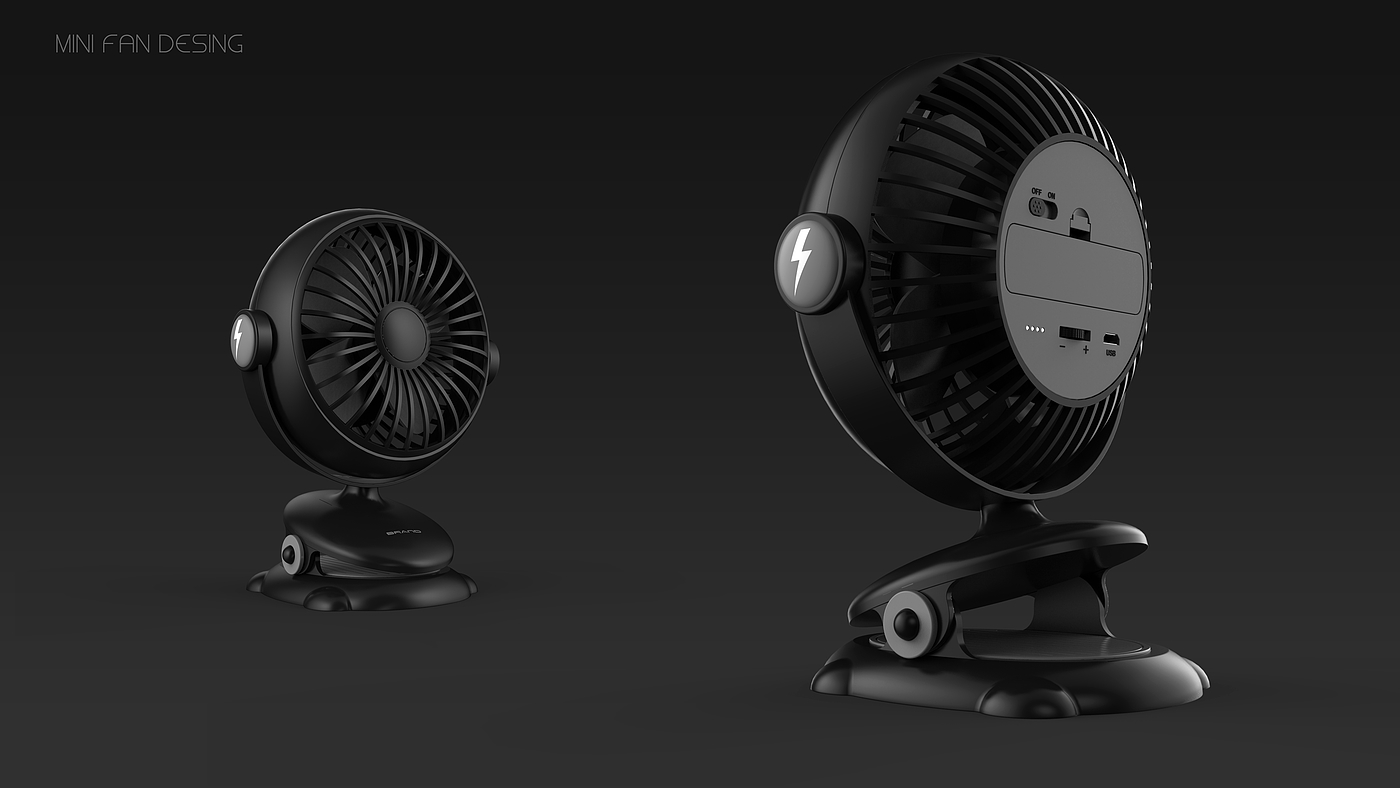 industrial design，Clip small fan，