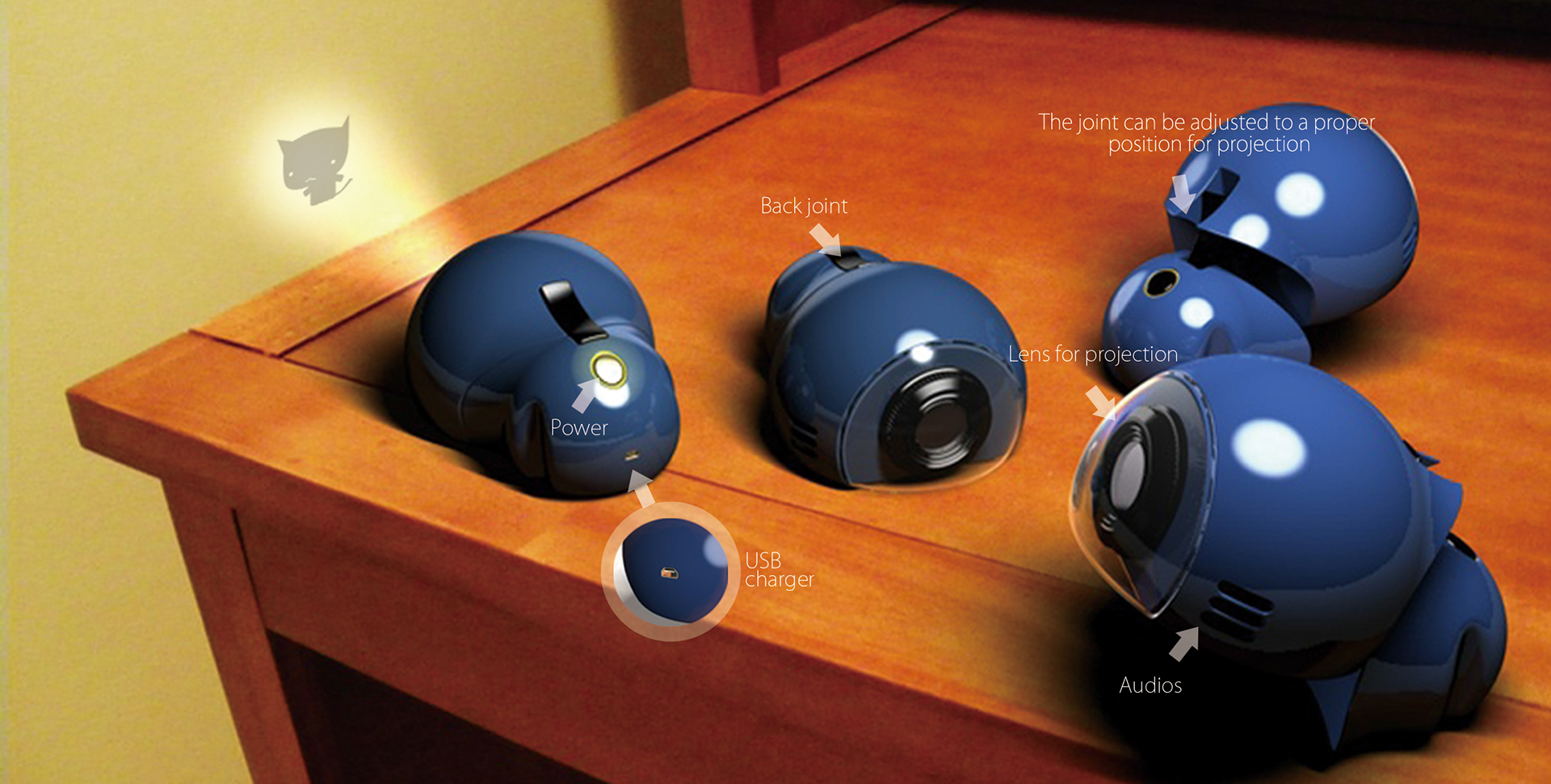 Projector，children，Toys，interactive，blue，