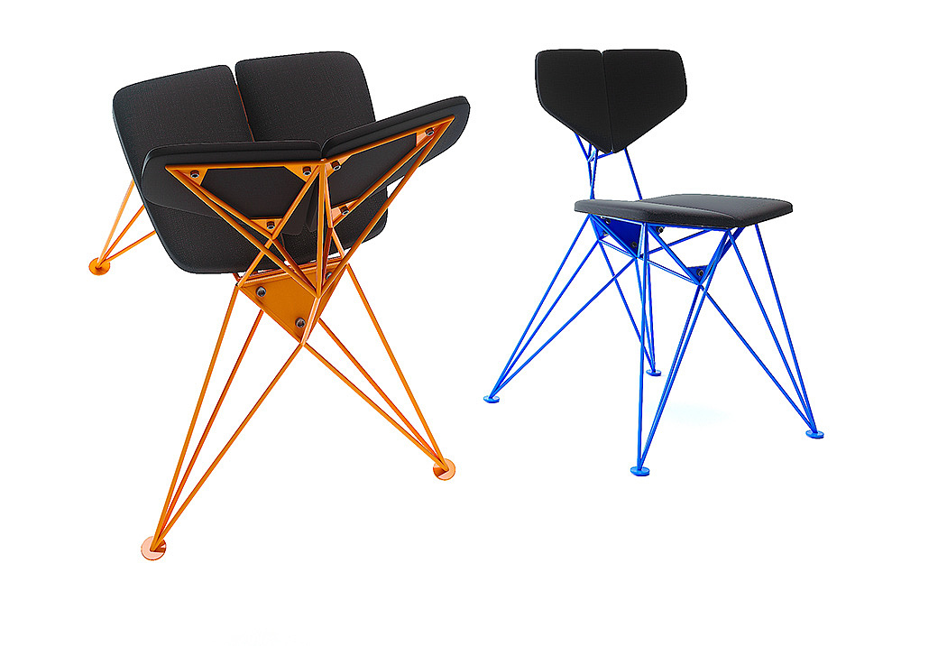 assemble，Simplicity，steel structure，constellation，chair，