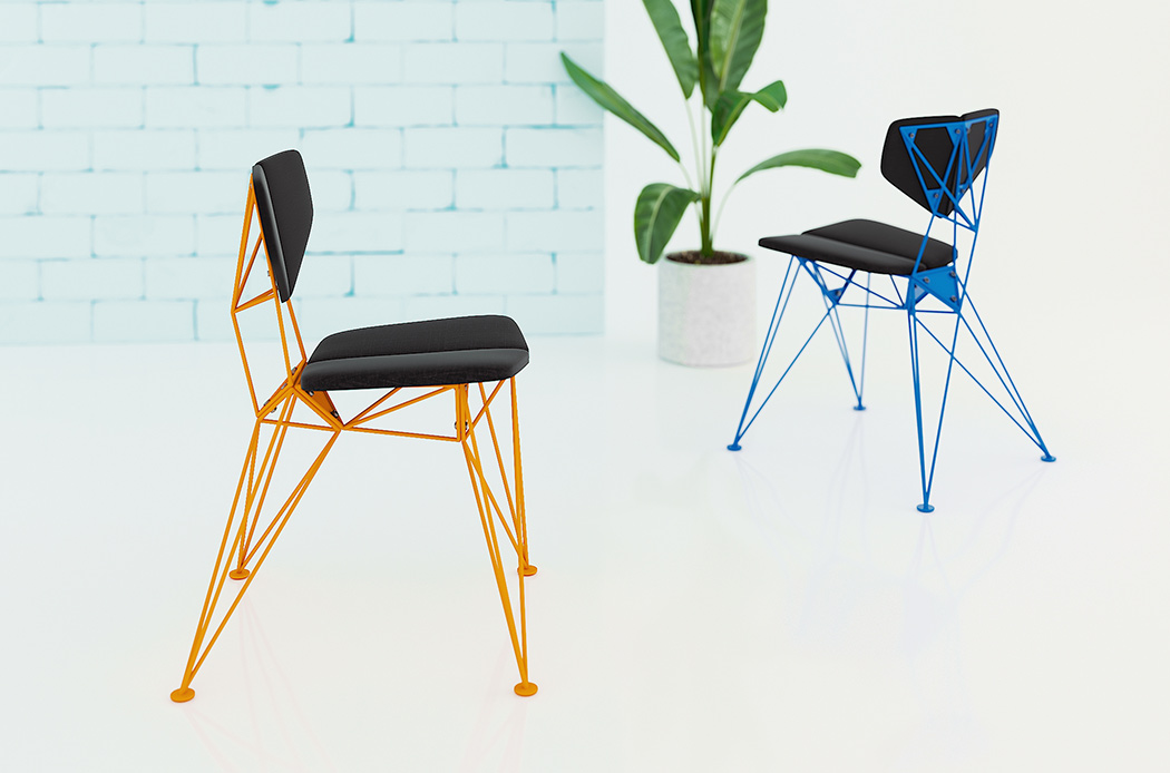 assemble，Simplicity，steel structure，constellation，chair，