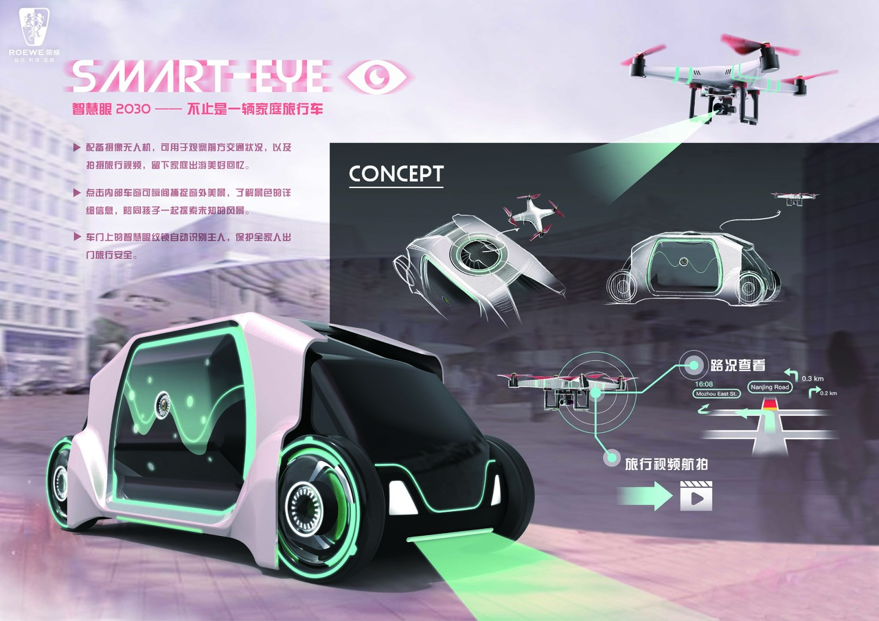 Roewe Smart Eye Concept 东南大学 王姝蕴 普象网 Roewe Smart Eye Concept 东南大学 王姝蕴 普象网