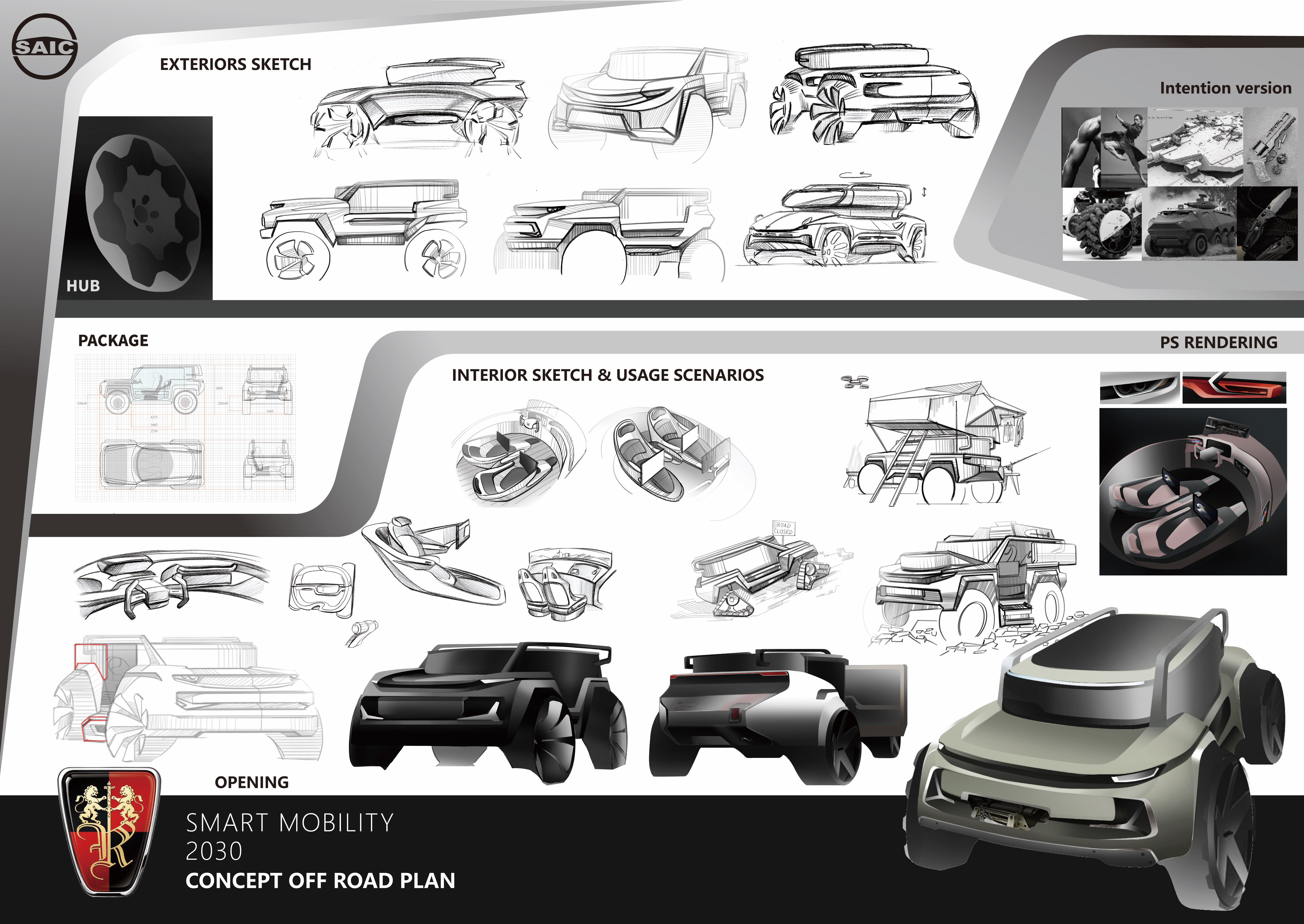 ROEWE，Concept off-road wandering program，Tsinghua University，SAIC challenge，