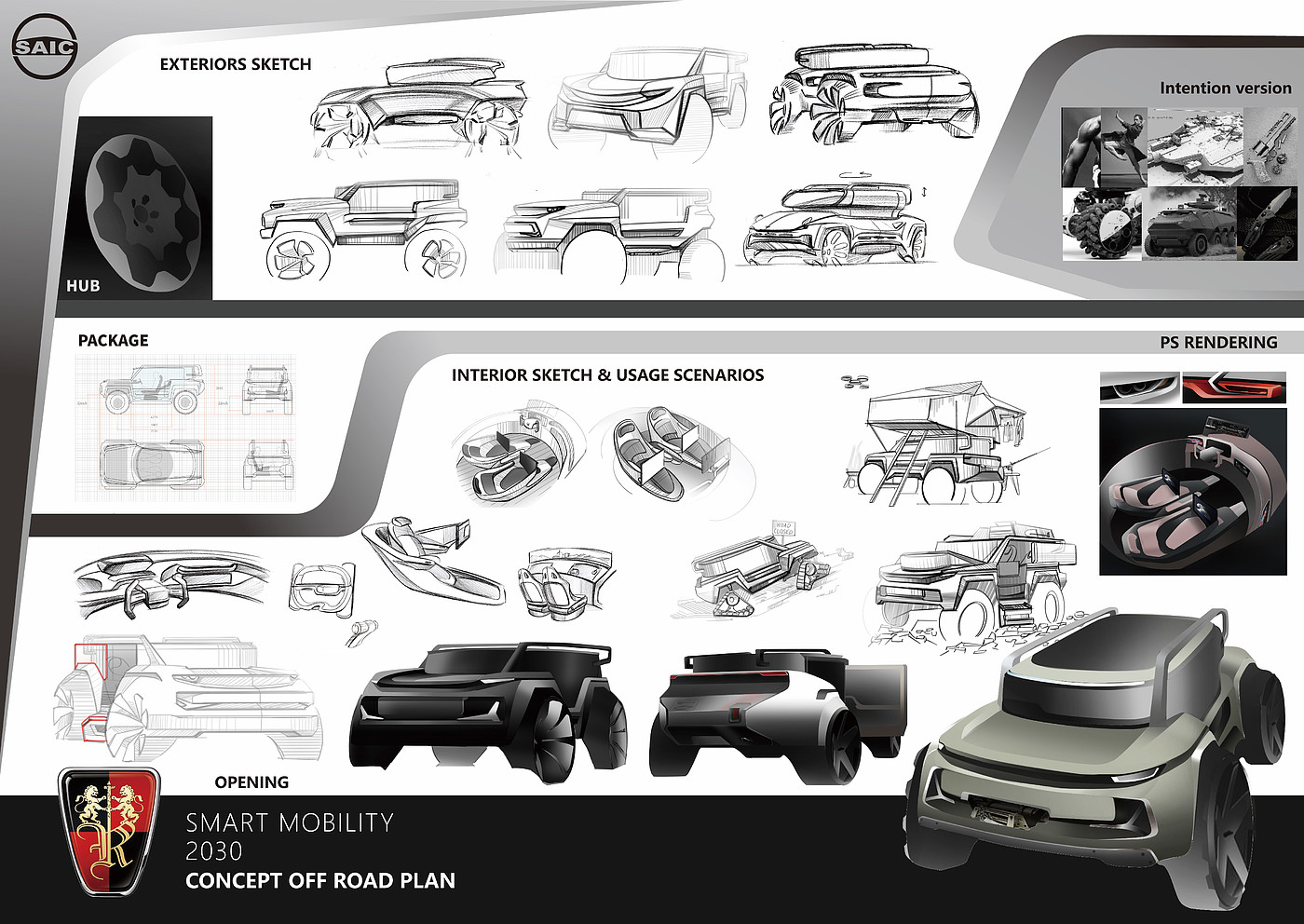 ROEWE，Concept off-road wandering program，Tsinghua University，SAIC challenge，